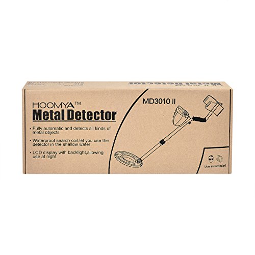HOOMYA™ Hochempfindlicher Metalldetektor – 8.2 Zoll Wasserdichter Suchkopf, LCD Anzeige Objekten Tiefenposition , Erkennt alle Metalle - 9