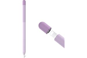 ‎DELIDIGI Delidigi Pencil Hülle Kompatibel mit Apple Pencil 1. Generation Hülle, Farbverlauf Silikon Anti-Rutsch Case Schutzhülle Zubehör (Lavendel)