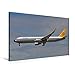 Produktbild Premium Textil-Leinwand 90 cm x 60 cm quer, Condor - Boeing 767 | Wandbild, Bild auf Keilrahmen, Fertigbild auf echter Leinwand, Leinwanddruck (CALVENDO Mobilitaet)