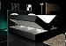 Produktbild Boxspringbett Schwarz 160x200 inkl. 2 Bettkasten Hotelbett Bett LED Polsterbett Rio Lift
