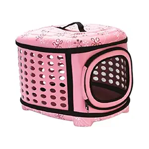Aswadh Folding Pet Dog Cat Carrier Kittten Puppy Backpack Bag Pink