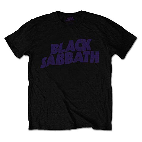 Black Sabbath Officially Licensed - T-Shirt Camiseta Vintage Wavy...