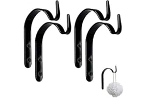 INTVN 4 Pcs Soporte de Pared para Colgar Ganchos de Hierro Forjado for Plantas Abrigo de Linterna Ganchos de Pared de Hierro
