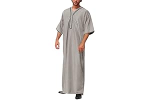 Greatfool Kaftan Herren - gebetskleidung für männer mit Premium-Qualitätsverarbeitungen - Elegant und traditionell Abaya Herren