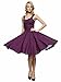 Produktbild Maggie Tang 50 60s Weinlese Cocktail Retro Schwingen Rockabilly Ballkleid Kleid Plum XL