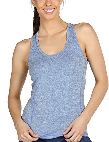 icyzone Débardeur de Sport Femme Dos Nageur Yoga Shirt sans Manches Running Fitness Tank Top