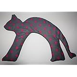 Kirschkernkissen | Körnerkissen | Nackenkissen | Schulterkissen | Wärmekissen | Kältekissen | Nacken | Schulter| Handarbeit | Katze grau pinke Sterne