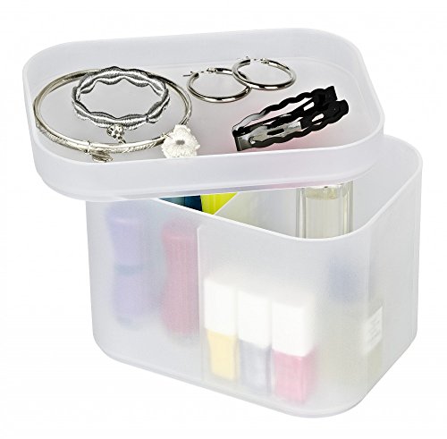 WENKO Stapel-Organizer Ice Cube Weiß Set aus 4 Boxen - 6