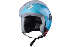 BHR Casco Moto Demi-Jet Bimbo 806 Kid | Casco Moto per Bambini Omologato ECE | Casco Scooter Bambino con Sgancio Micrometrico