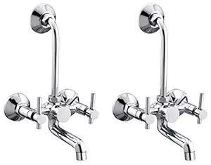 Drizzle Wall Mixer 2 in 1 Tarim Brass Chrome Plated - Set of 2