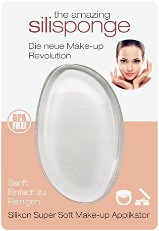 Silisponge "Beauty Drop" Super Soft Silicone Make-Up Applicator, Transparent