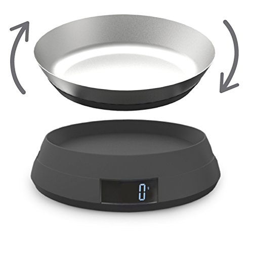 Joseph Joseph Switch 2-in-1 Digitalwaage mit Wendedeckel, grau - 8