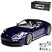 Produktbild Minichamps Porsche 911 992 Carrera 4S Coupe Enzian Blau Metallic Neue Generation Ab 2019 1/18 Modell Auto mit individiuellem Wunschkennzeichen