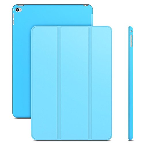 iPad Air 2 Hülle, JETech iPad Air 2 Slim-Fit Smart Case Hülle Schutzhülle Tasche mit Leichte Ständer und Auto-Einschlaf/Aufwach für Apple iPad Air 2 (Blau) - 2