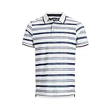 Gestreiftes Poloshirt JACK & JONES PREMIUM Herren Jprpaulos Play Stripe Blu. Ss Polo Poloshirt, Mehrfarbig (Cloud Dancer Slim Fit), Medium