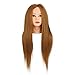 Training Head Cosmetology Hairdressing, CoastaCloud Mannequin Manikin Dolls Head 26 Inch 98% Real Hair Practice Training Hair + Table Clamp