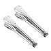 Produktbild Kumkey 2x Grillzange Küchenzange Salatzange Edelstahl Essen Steak Clip 10 Inch Salat Tong Clip Kuchen Lebensmittel-Clip Zucker-Clip Brot Salat Servierzange für Bar Hochzeit Büfett Party