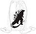 Produktbild godzilla vector Drawstring bag