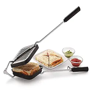 Non-Stick Powerless Grill Sandwich Gas Toaster and Griller,Medium(NS001)