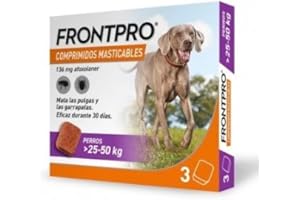 PIUMER Antiparasitaire à croquer pour Chiens de 25 à 50 kg FRONTPRO