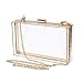 Produktbild Qiman Women's Transparent Clutch Bag Luxury Evening Handbag Chain Strap Messenger Bag Party Cross Body Bag