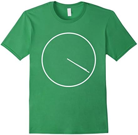 Men's Subtle Stoner 420 Clock T-Shirt Large Grass