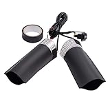 Motorrad Heizgriffe Lenkergriffe Elektrische Heißluftheizung Handgriffe Lenkerwärmer für Motorrad Fahrrad.