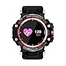Produktbild Multifunktionale Fitness Tracker Smart Watch, Y56 GW68 Herzfrequenz Fitness Smart Watch für Outdoor Sport mit Kalorienverbrauch/Schlaf Monitoring/CALL Reminder/Antiverlust, etc., iOS 8.0 & Android 4.4 vor, rot