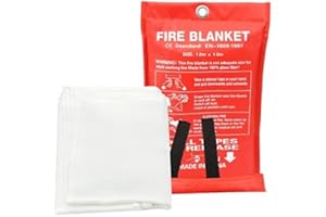 WILLKOMMEN Noosverl - Coperta antincendio in fibra di vetro, COPERTA IGNIFUGA ANTIFIAMMA, da parete, per cucina, ufficio, garage, camino (1 m x 1 m)