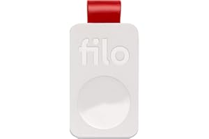 Filo Tag - Localizzatore Bluetooth per Chiavi - Batteria Sostituibile - per iOS e Android - Bianco, 1 pezzo