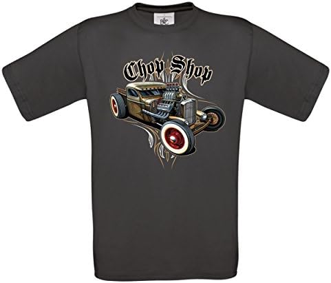 Mens Hotrod 58 T Shirt American Chop Shop Rat Rod Pick Up Truck Classic Car 10, Small, USED BLACK