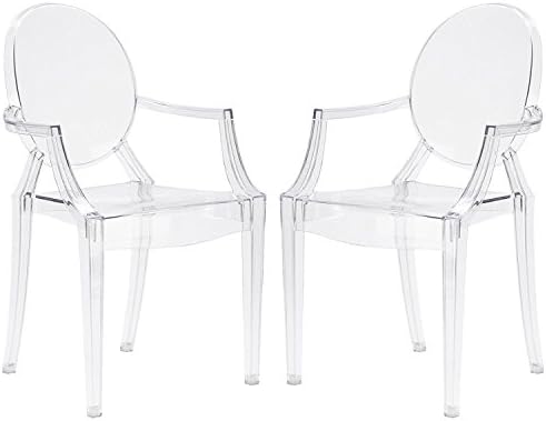 Chair Furniture™ Design Elizabeth Ghost Armchair (Pack of 2) High Quality