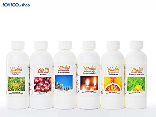 Preisvergleich Produktbild Saunaaufguss Vitalite' 6er Set nach Wahl 250ml BON POOL