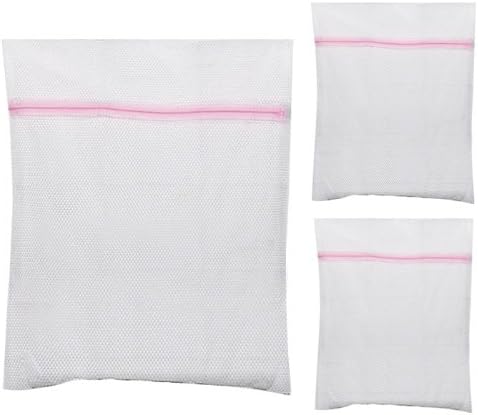 chinkyboo 3 Zipped Laundry Washing Mesh Bags Net Socks Underwear Wash 1 Large 2 Medium with one chinkyboo logo bag