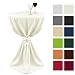 Produktbild Beautissu Stehtisch-Husse Giulia Microfaser in Ecru Ø 80x145cm mit Elegantem Satinband - Viele Größen & Farben