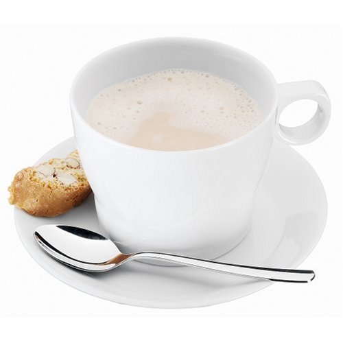 WMF - Taza Café con Leche con Plato y Cuchara 0,225l , 7,5cm altura