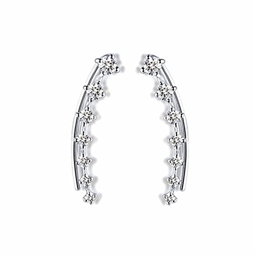 AIUIN Boucles d'oreilles pour Femmes Sept Diamants d'eau Pleins de Style d'étoile Accessoires d'oreilles Femmes Elégance Mode Boucles d'oreilles de Style Nouveau