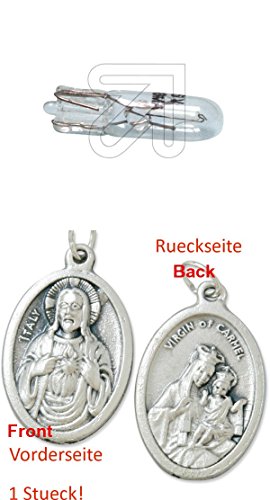 Preisvergleich Produktbild 10er Pack Glassockellampe 24V 0,03A mit Anhänger Herz Jesu