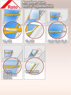 Original Roto Verdunkelungsrollo ZRVM für R84 / R85 / R86 / R88 / R89 , Fenstergröße 11/14 in der Stofffarbe 1-V01 / weiß , WDF KAW KEW Rollo Rollos - 6