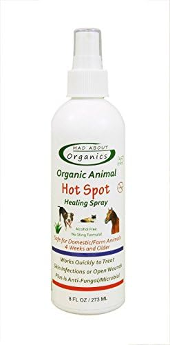 Mad About Organics All Natural Dog Cat Pet Hot Spot Herbal Healing Spray 8oz
