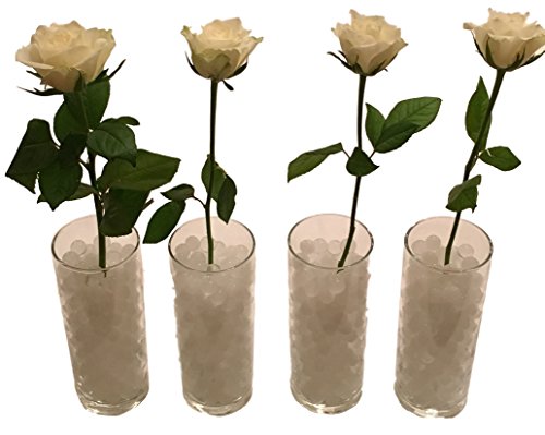 8000 Stück / 20Liter Wasser Kugeln Gel Bälle CHRISTAL ERDE CHRYSTAL Perlen Vasen Dekoration 11-15mm Durchmesser / 200Gramm – Pflanzen Kerzen Blumen Wasserspender Raumbefeuchter KRISTALL HINGUCKER (Transparent) - 3