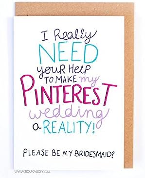 Will you be my Bridesmaid - Wedding Greetings Card