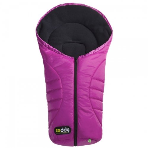 Preisvergleich Produktbild Odenwälder Fußsäckchen Teddy one 2 Babyschale, Design:fuchsia