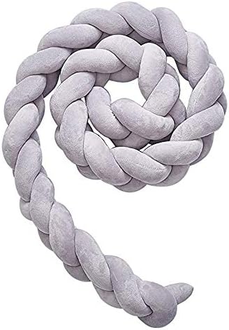 Soft Baby Bed Rails Crib Cot Bumper Pads Bedding Set Baby Head Guard Bumper Knot