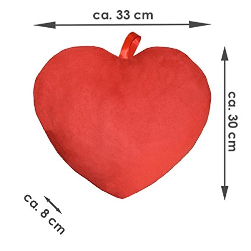Herzkissen bedruckt mit Vornamen Sara rot - 4