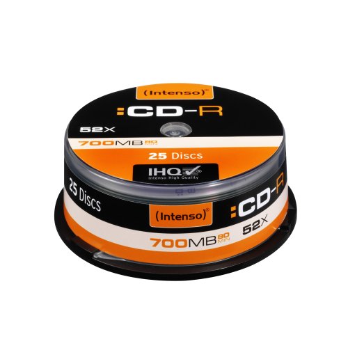 Intenso CD-R Rohlinge 700MB, 52x, Spindel, 25er Cakebox - 2