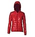 Produktbild Elecenty Damen warme Candy Farbe Daunenjacke Wintermantel Bluse Pullover,Mit Kapuze Langarm Outwear Mantel Parkajacke Sweatshirt Oberbekleidung Jacke weihnachten Trenchcoat Overcoat (XL, Rot)