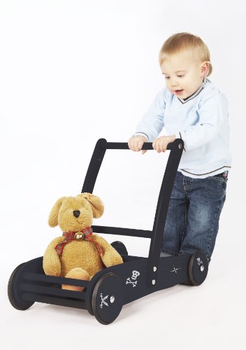 Pinolino 269411 – Lauflernwagen Pirat James, schwarz - 2