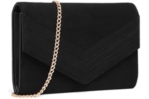 Miss Lulu Pochette da donna Pochette in pelle scamosciata Pochette Classica Borsa da sera