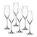 Produktbild 6 x Sektglas, Sektflöte, Champagnerglas FLAME 220 ml, H=24 cm, Glas im modernem Style (FAN UNIKATE powered by CRISTALICA)